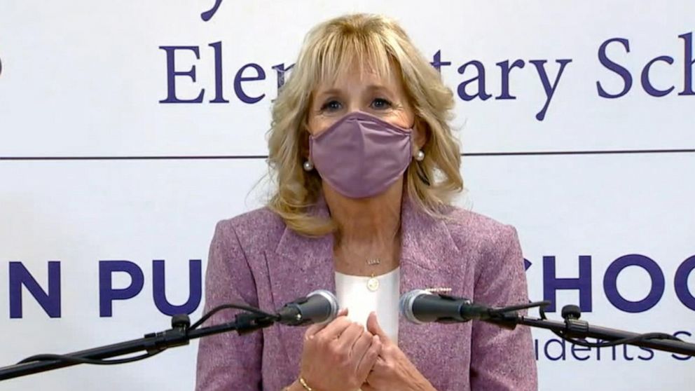 Jill Biden sees teachable moment in the depths of a pandemic